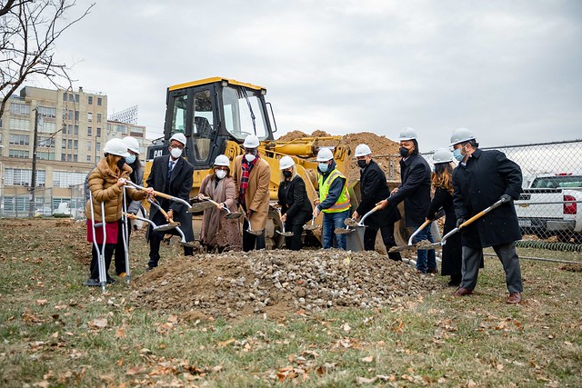 Council President Clarke Attends Groundbreaking for Camio De Oro Housing Development in North Philly 1-25-2022