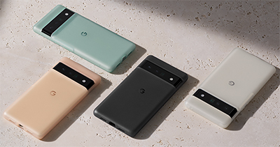 The Google Pixel 6 Pro is available in Stormy Black and Cloudy White with cases (S$49) in Stormy Sky, Soft Sage, Light Frost and Golden Glow.
