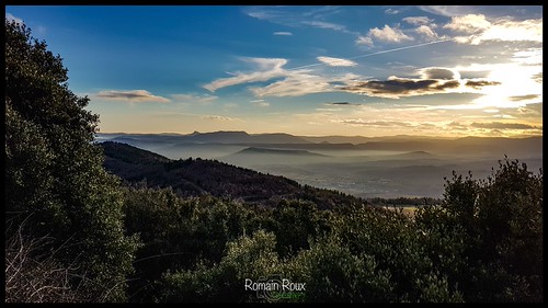 Vallée de la Lergue by romain.77430, Arborasarboras col vallée valley lergue hérault sunset
