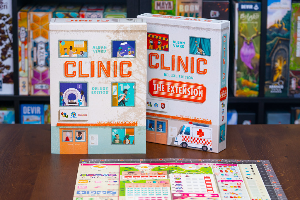 Clinic Deluxe + Expansión boardgame juego mesa