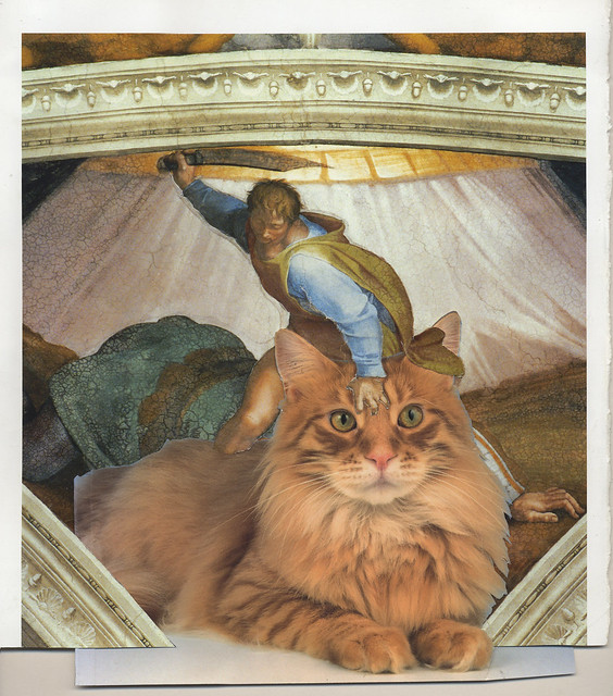 "Goliath, as a Kitten, in The Sistine Chapel"
