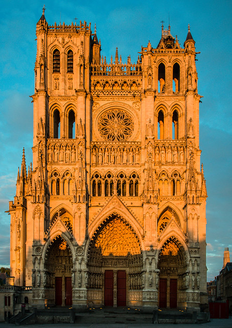 2015_07_19 164 Amiens Cathedral, Evening Light - Following Henry V by Bike