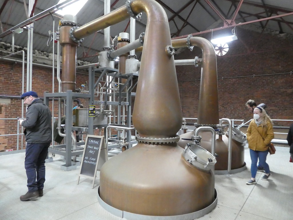 Copper still as seen on the White Peak Distillery tour