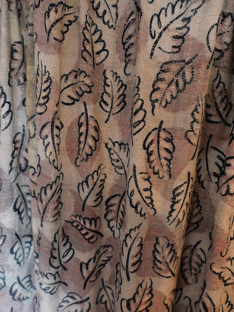 leaf patterned curtains