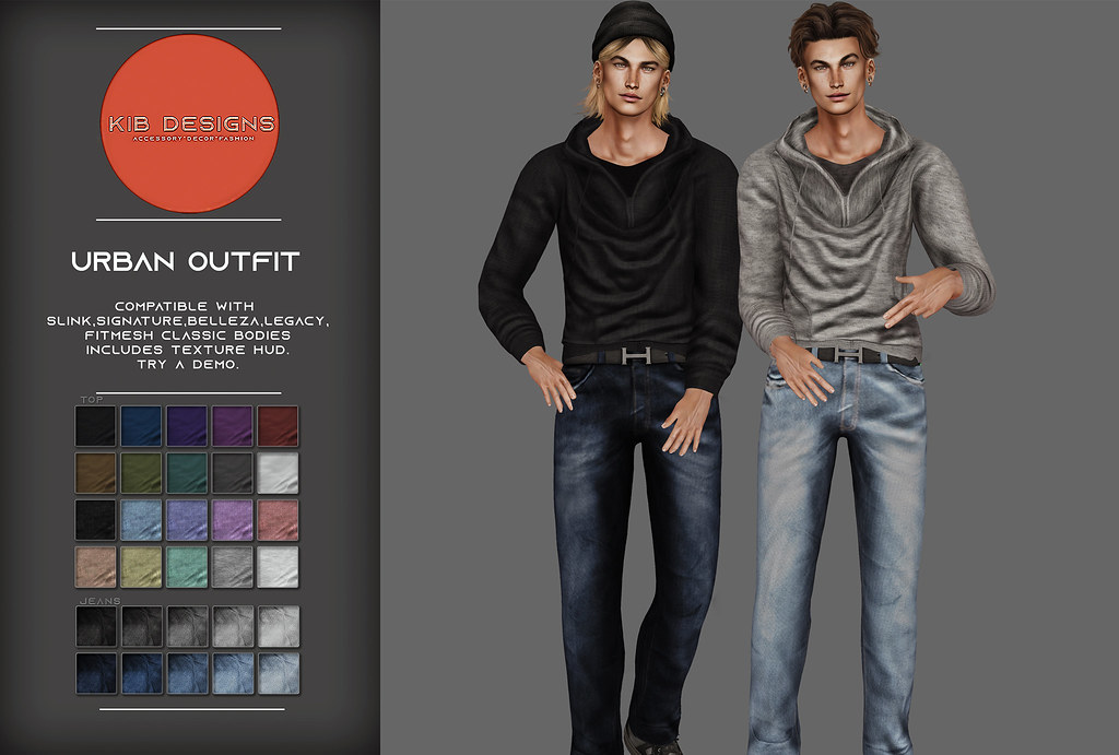 KiB Designs – Urban Male Outfit @Sense Event 18th February