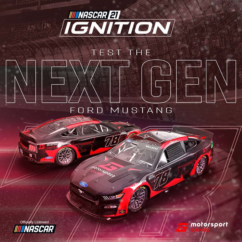 Motorsport Games Announces Next-Gen Ford Mustang For NASCAR 21: Ignition