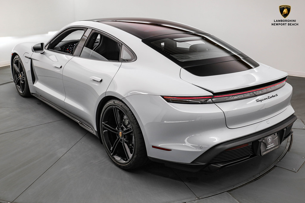 2021 Ice Grey Metallic Porsche Taycan Turbo S, Newport Beach Automotive  Group