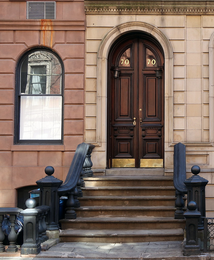 Front door, Perry Street, Greenwich Village, New York
