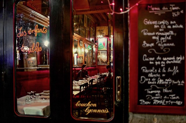Lyon - Restaurant rue Mercière.