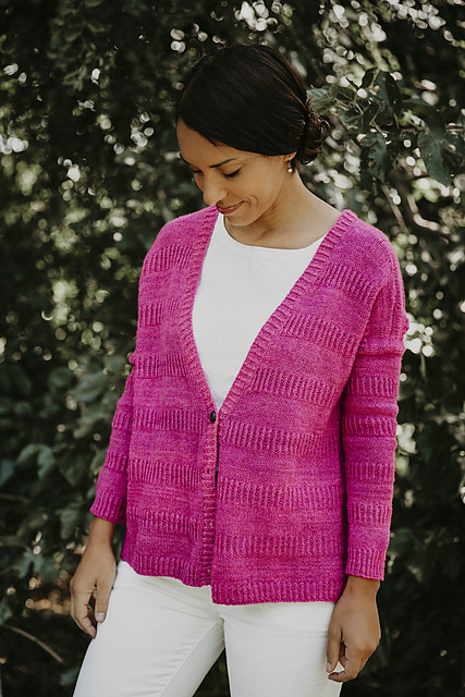 Always There by Joji Locatelli is a cardigan with a boxy fit and dropped shoulders.