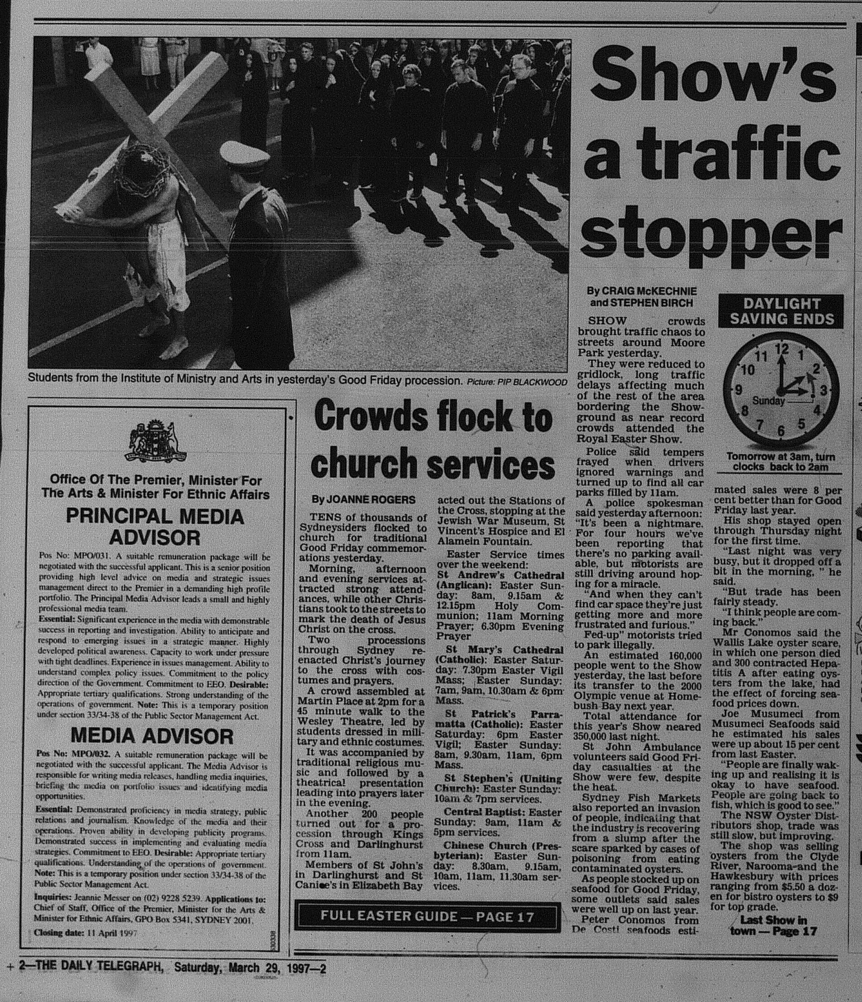 Royal Easter Show March 29 1997 daily telegraph 2