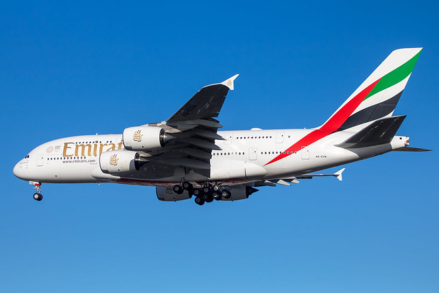 Emirates - Airbus A380-842 A6-EVN @ London Heathrow