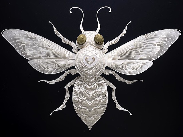 Paper Sculpture Art Bee
