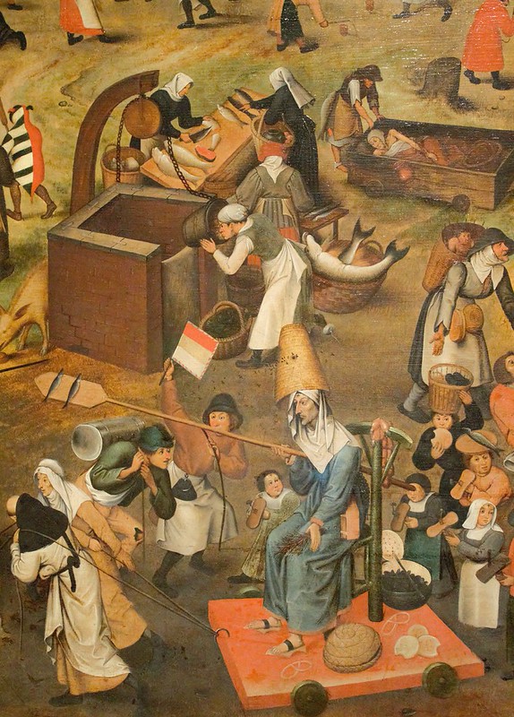 Combate entre don carnal y doña cuaresma Close upCombate entre don carnal y doña cuaresma Close up© Royal Museums of Fine Arts of Belgium, Brussels / María Gutiérrez