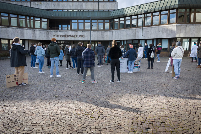 19.02.2022 – Studierendenprotest in Homburg (Saar)