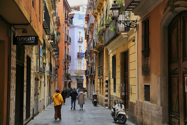 Get a little lost  in this tangled maze of streets in Valencia