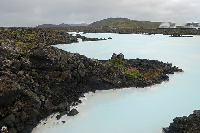 Blue Lagoon aka Bláa lónið geothermal spa at Reykjanes Peninsula in Southwest Iceland, Iceland