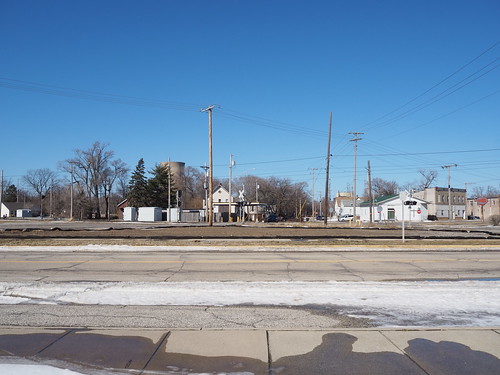 Demolished empty lot at 506 W 11th Street (Grant's Body Shop) in February 2022