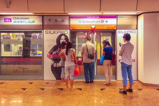 Die U-Bahn-Station Chinatown in Singapur