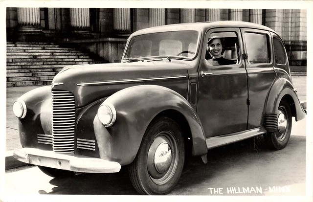 1948 Hillman Minx (U.S. Postcard)