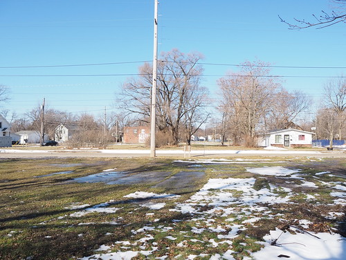 Demolished empty lot at 1140 W 10th Street in February 2022
