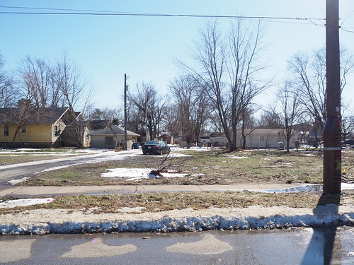 Demolished empty lot at 1312 W 10th Street in February 2022
