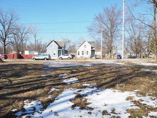 Demolished empty lot at 1608 W 10th Street in February 2022