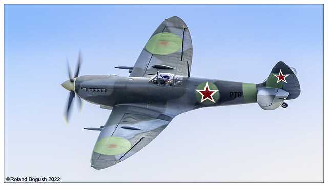 Spitfire Mk IX  PT879 in markings of the Soviet Air Force 1945