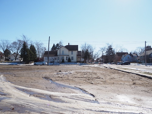 Demolished empty lot at 1016 Spring Street in February 2022