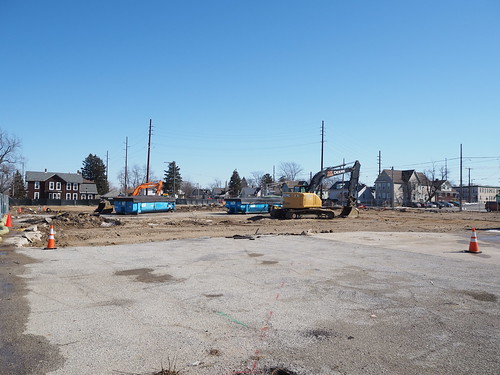 Demolished empty lot at 1002 Franklin Street in February 2022