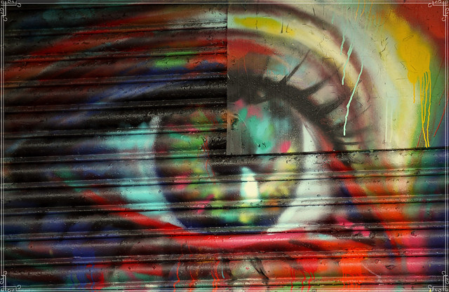 brighton eye - circus street art