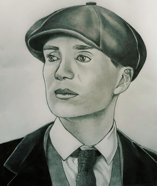 Tommy Shelby | A graphite drawing I did of Cillian Murphy as… | Flickr