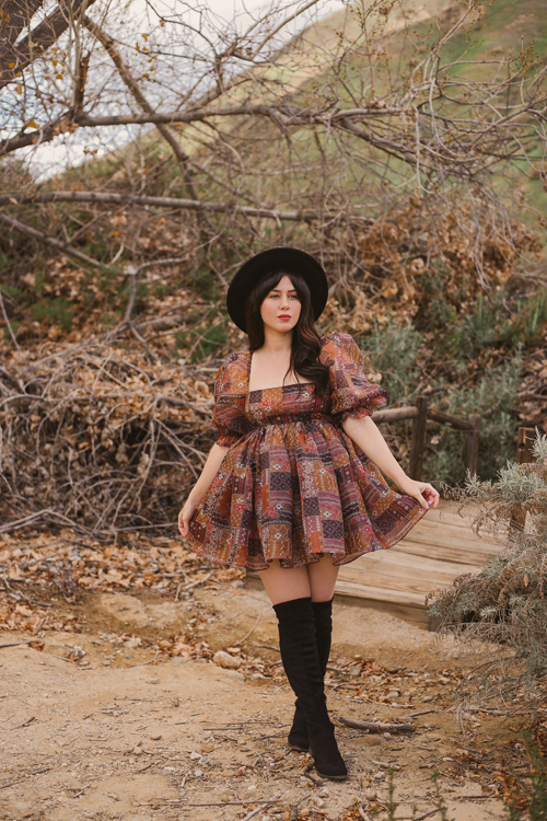 Selkie The Patchouli Puff Dress