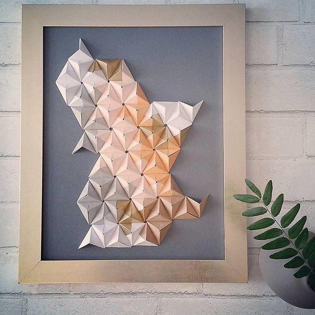 3D Origami Wall Art