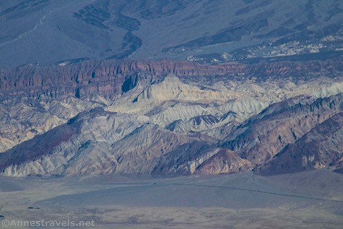 Red Cathedral, Manly Beacon, and the Golden Canyon area from Wildrose Peak, Death Valley National Park, California