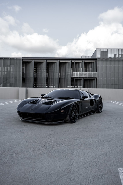 Ford GT (Black) with HRE P101 in Satin Black