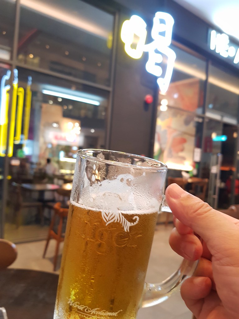 老虎生啤酒 Tiger Beer rm$12 @ 喝 He.art Restaurant & Bar in Sunway Geo