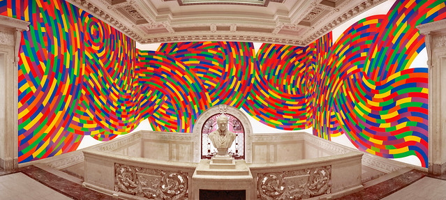 Wall Drawing 1131, Whirls and Twirls (Wadsworth) by SOL LEWITT