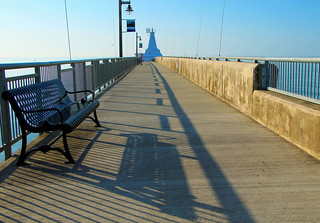 Shadows on the pier
