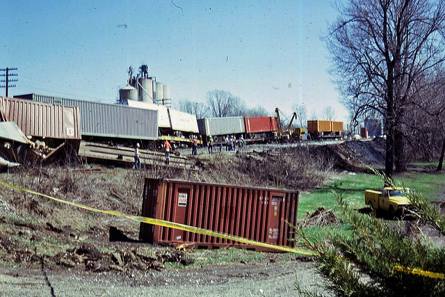 1978 or so - train derailment