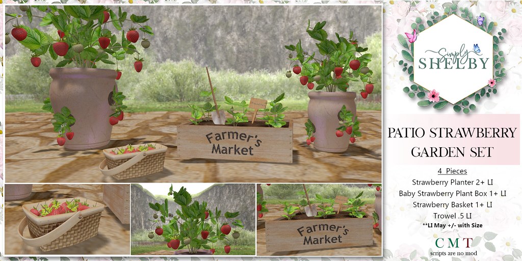 Simply Shelby Strawberry Garden Set