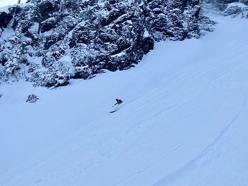 Tim on the lower section of the skier's right Twin