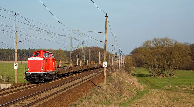 DB 212 347 + Güterzug/goederentrein/freight train  - Nudow