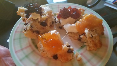 Homemade Scones with Homemade Clotted Cream
