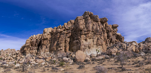 high desert landscape joshua tree california rocks outdoor nature winter travel nikon sky cloud hill 35mm stitched pano