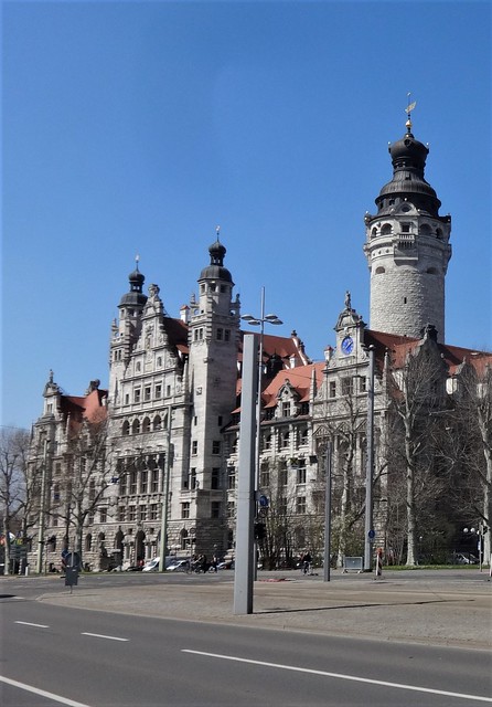 1899/1905 Leipzig Neues Rathaus mit Turm 115mH von Stadtbaudirektor Hugo Licht Burgplatz/Martin-Luther-Ring 4-6 in 04109 Mitte