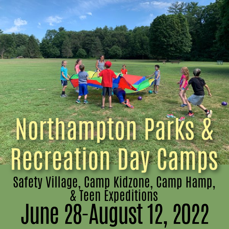 Northampton Parks & Recreation Day Camps: Safety Village, Camp Kidzone, Camp Hamp, & Teen Expeditions