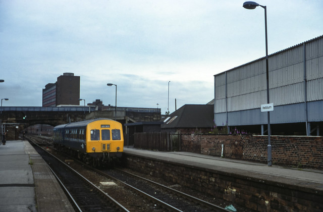 Class 101 DMU @ Hebburn, South Tyneside, 03/08/1979 [slide 7970]