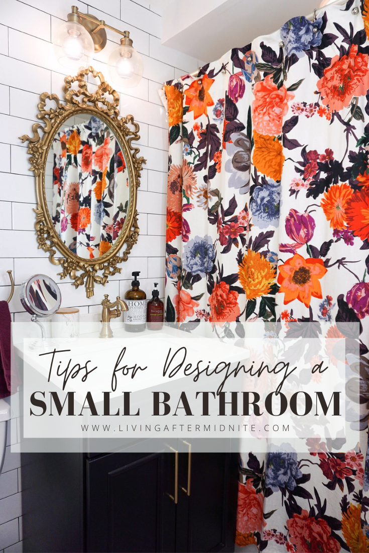 5 Practical Tips for Designing a Small Bathroom | Eclectic Boho Colorful Small Bathroom Inspiration