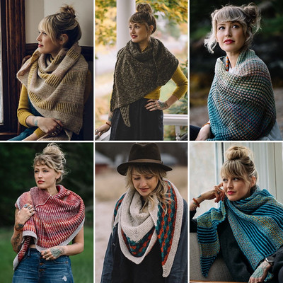 Some of Andrea Mowry’s shawls